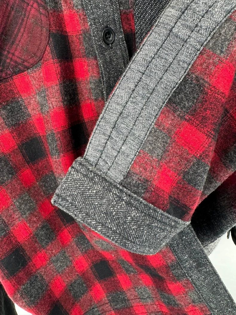 Comme des Garcons Comme Des Garcons Patchwork red plaid shirt Size US M / EU 48-50 / 2 - 4 Thumbnail