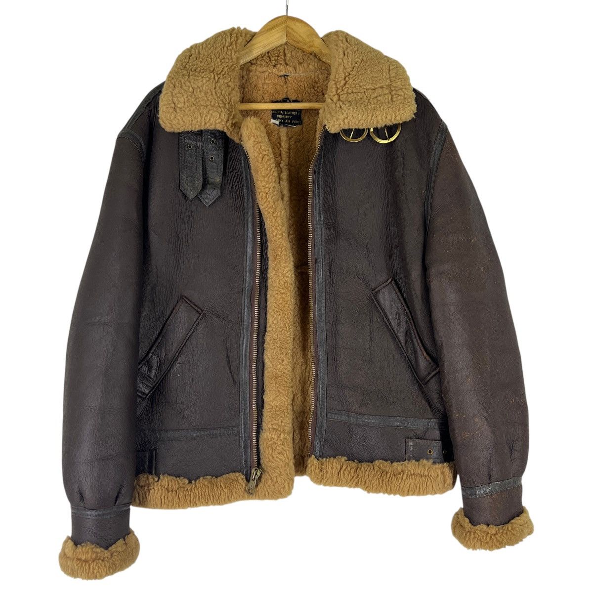 Vintage 🔥 Vintage Type B3 Insignia Shearling Leather Jacket Size US S / EU 44-46 / 1 - 10 Thumbnail