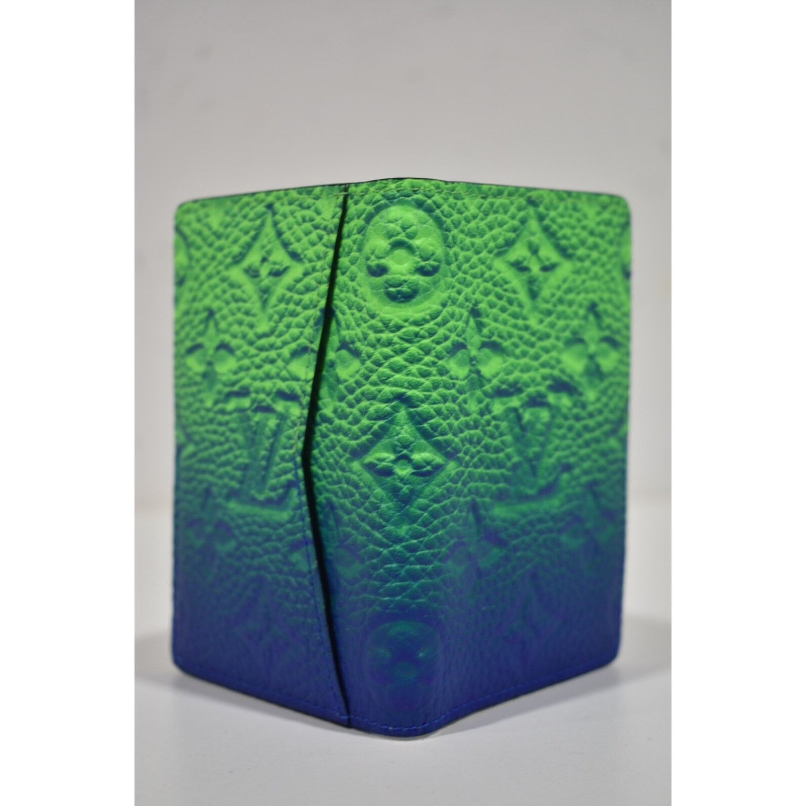 Louis Vuitton Louis Vuitton Logo Green Blue Ombre Pocket Organizer Wallet Size ONE SIZE - 3 Thumbnail