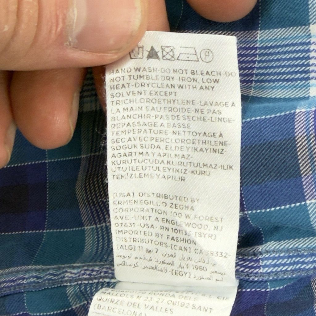 Ermenegildo Zegna Ermenegildo Zegna Men's Size Medium 100% Cotton Button Down Size US M / EU 48-50 / 2 - 7 Thumbnail