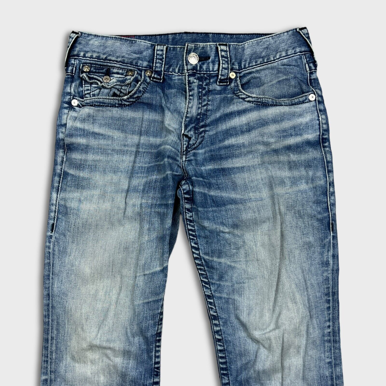 True Religion True Religion Jeans 36x33 Ricky World Tour Relaxed Denim Size US 36 / EU 52 - 2 Thumbnail