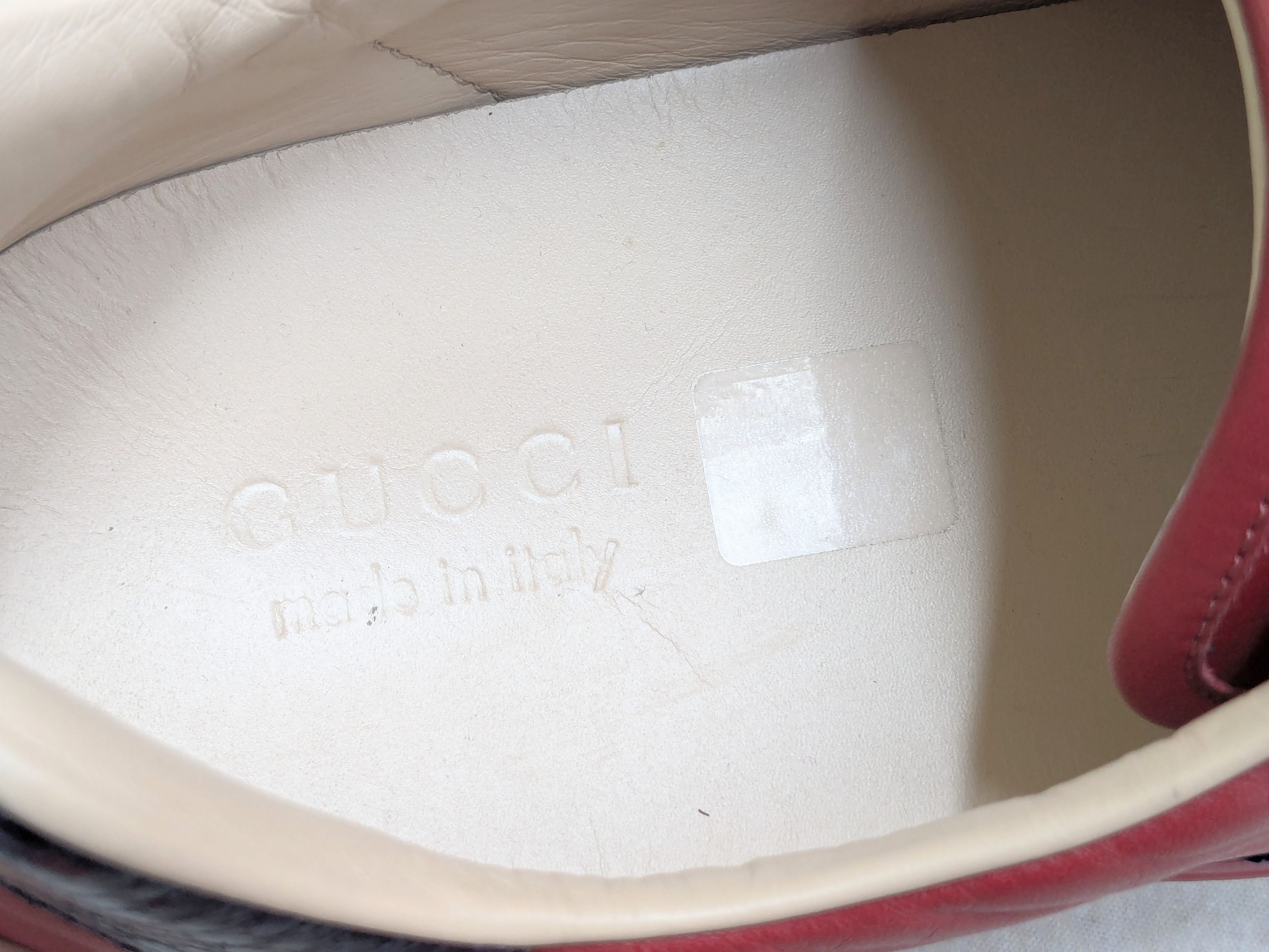Gucci Gucci Ace Sneakers Red Bee Leather Low Tops Size US 12.5 / EU 45-46 - 7 Thumbnail