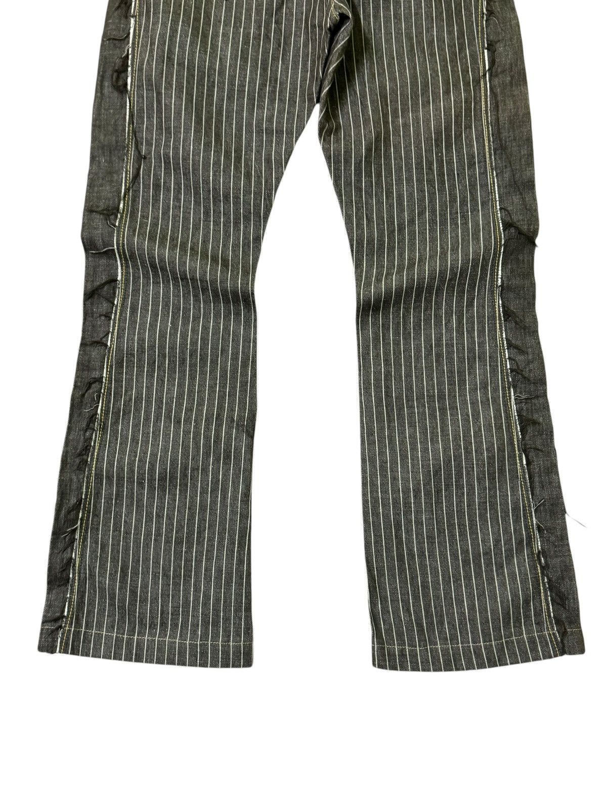 Hysteric Glamour FLARE STRIPED BROWN RECONSTRUCTED BOOT CUT DENIM Size US 28 / EU 44 - 11 Thumbnail