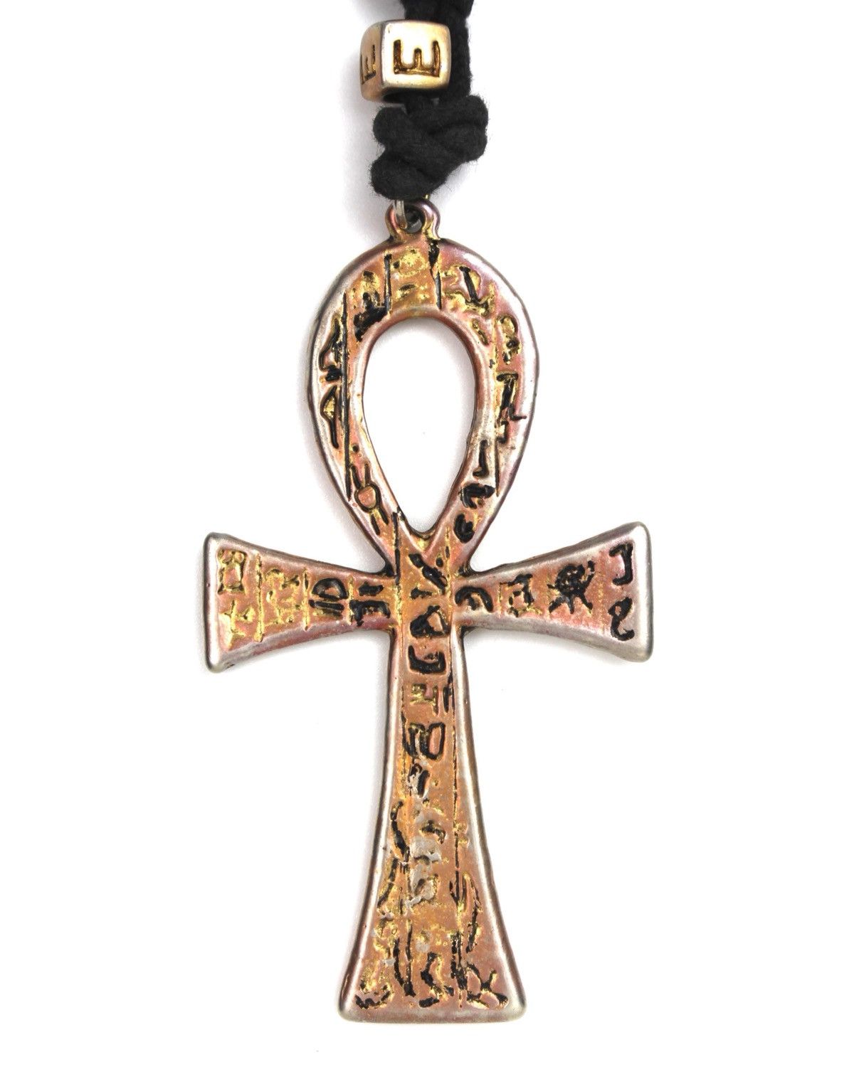 If Six Was Nine 2000S JAPANESE MADE EGYPTIAN ANKH KEY OF LIFE CORD NECKLACE Size ONE SIZE - 1 Thumbnail