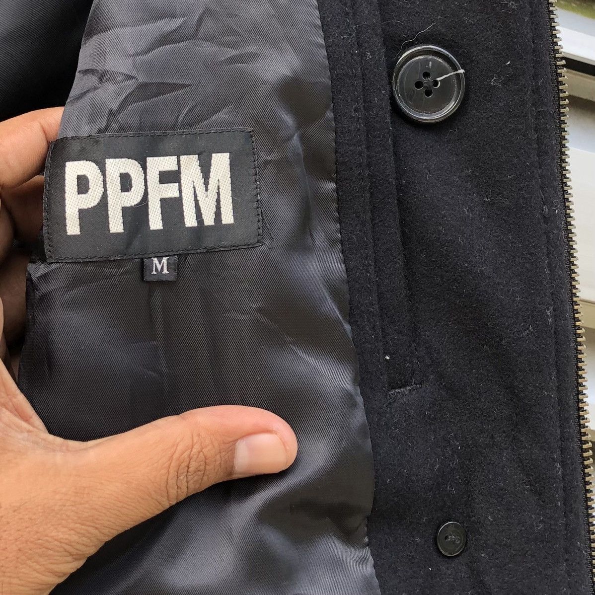 PPFM PPFM Woolen Double Breasted Design Zipper Jacket Size US M / EU 48-50 / 2 - 18 Thumbnail