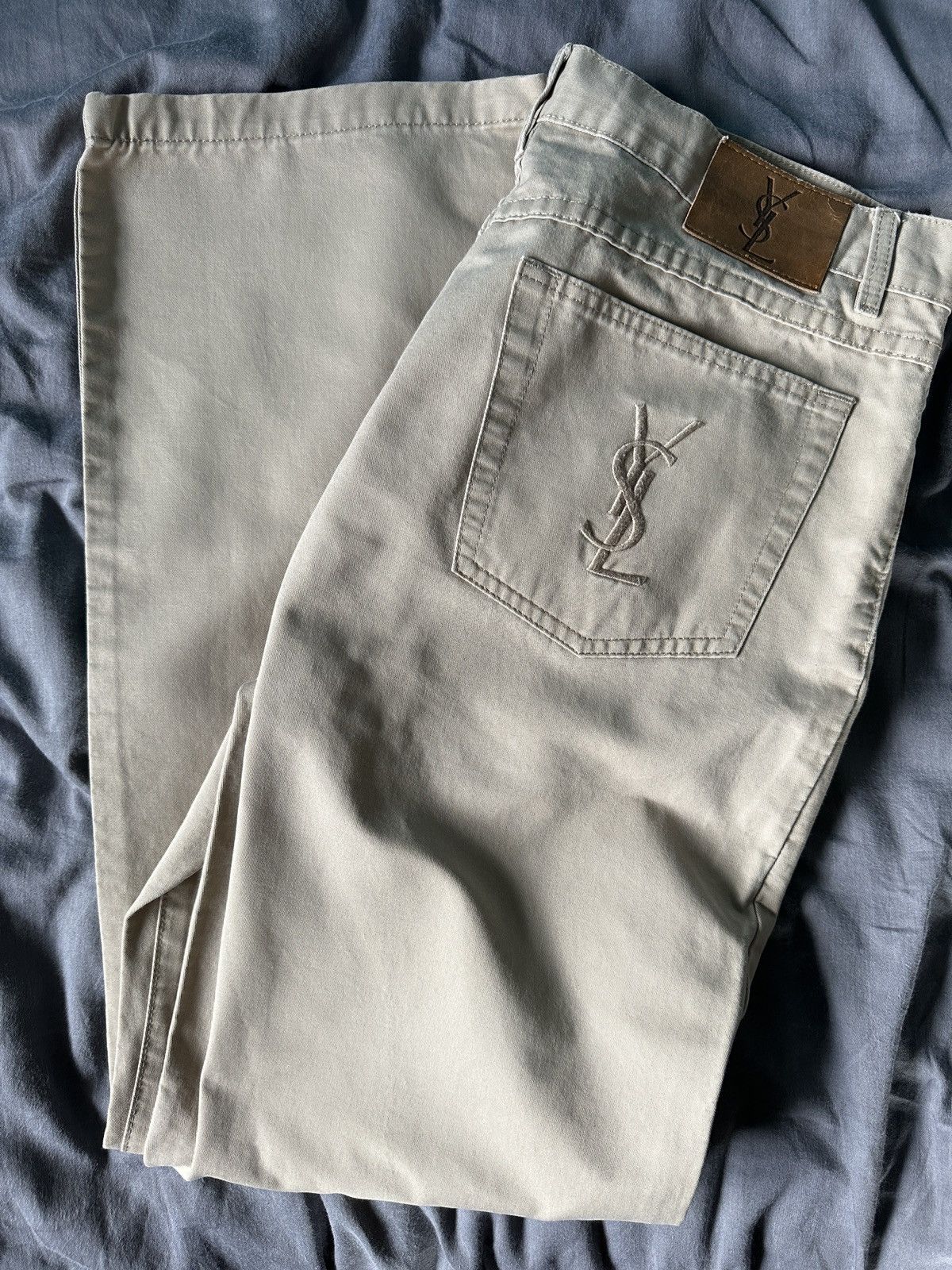 Yves Saint Laurent Yves Saint Laurent x jeans x vintage x 90s x drip Size US 34 / EU 50 - 2 Thumbnail