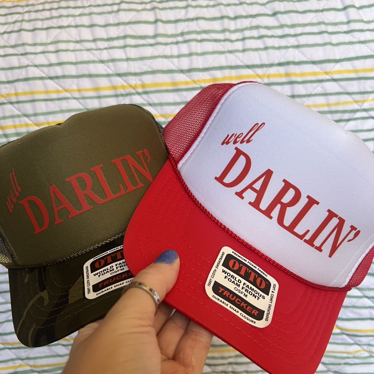 Otto Darlin country western trucker hat Size ONE SIZE - 3 Thumbnail