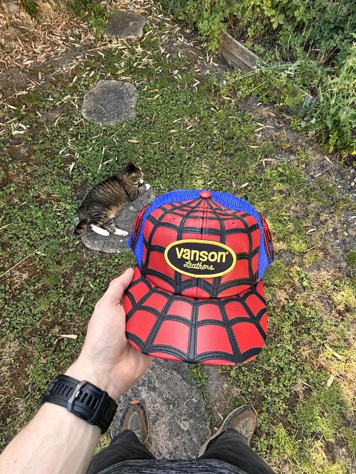 Supreme × Vanson Leathers SS26 Vanson Leathers Spider Man Hat