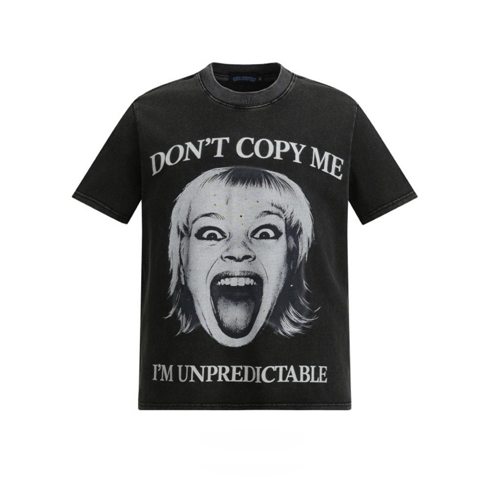 Vintage Men's Distressed T-Shirt with Parody Portrait Print Size US M / EU 48-50 / 2 - 1 Thumbnail