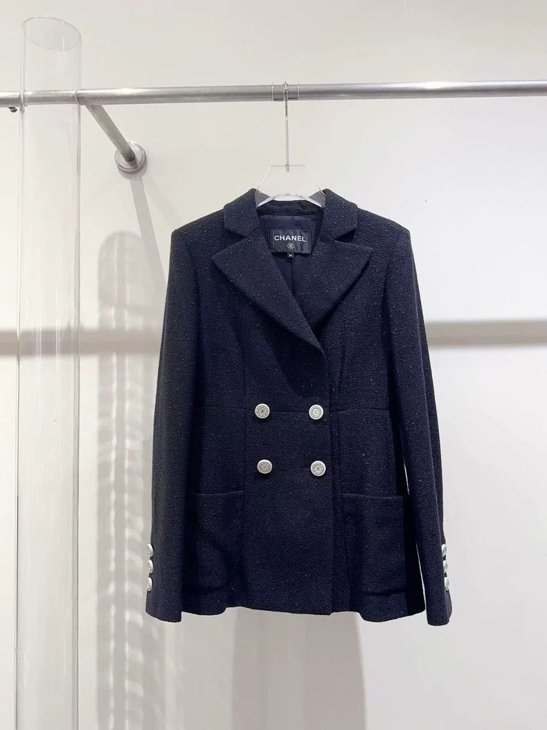 Chanel Chanel Cruise series black glitter jacket 2503-Nextarrow Size XXS / US 00 / IT 34 - 1 Thumbnail