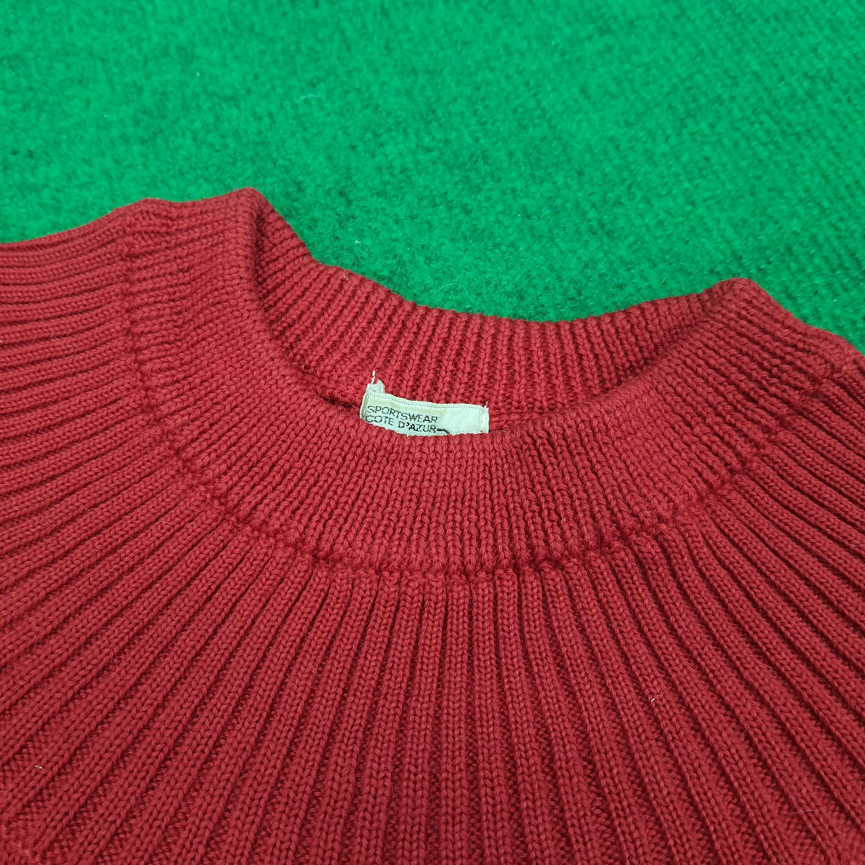 Vintage Vintage Henri Luccapuis Happy Ski Knitted Sweatshirt Size US M / EU 48-50 / 2 - 4 Thumbnail