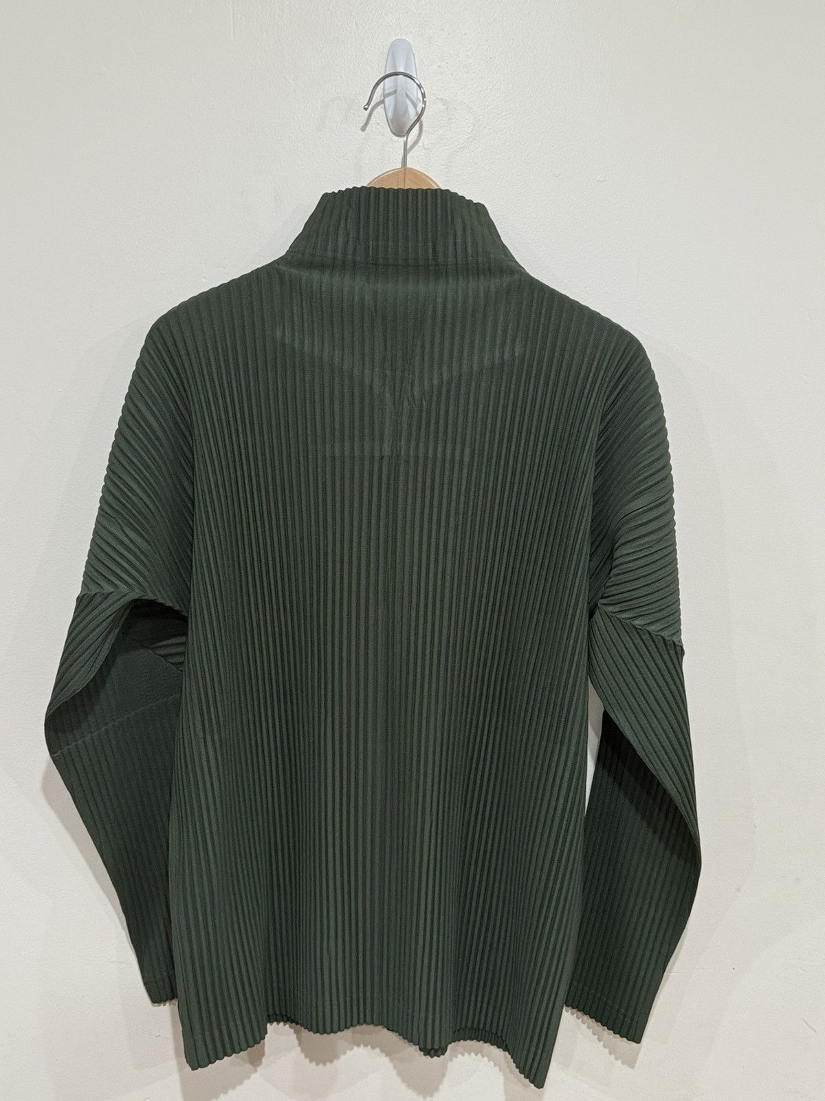 Homme Plisse Issey Miyake Issey Miyake Homme Plisse Pleated Zip Up Forest Green Size US L / EU 52-54 / 3 - 3 Thumbnail
