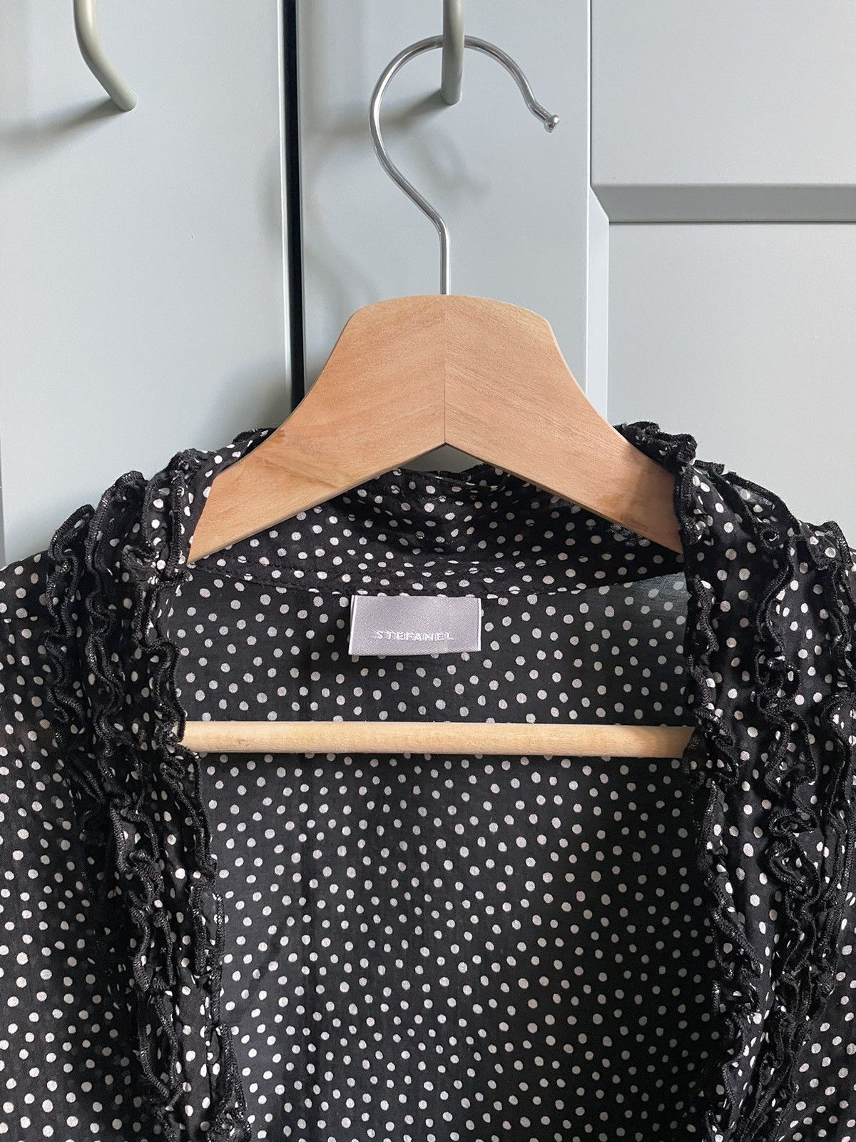 Vintage Vintage Stefanel Dot Print Top Size XS / US 0-2 / IT 36-38 - 3 Thumbnail