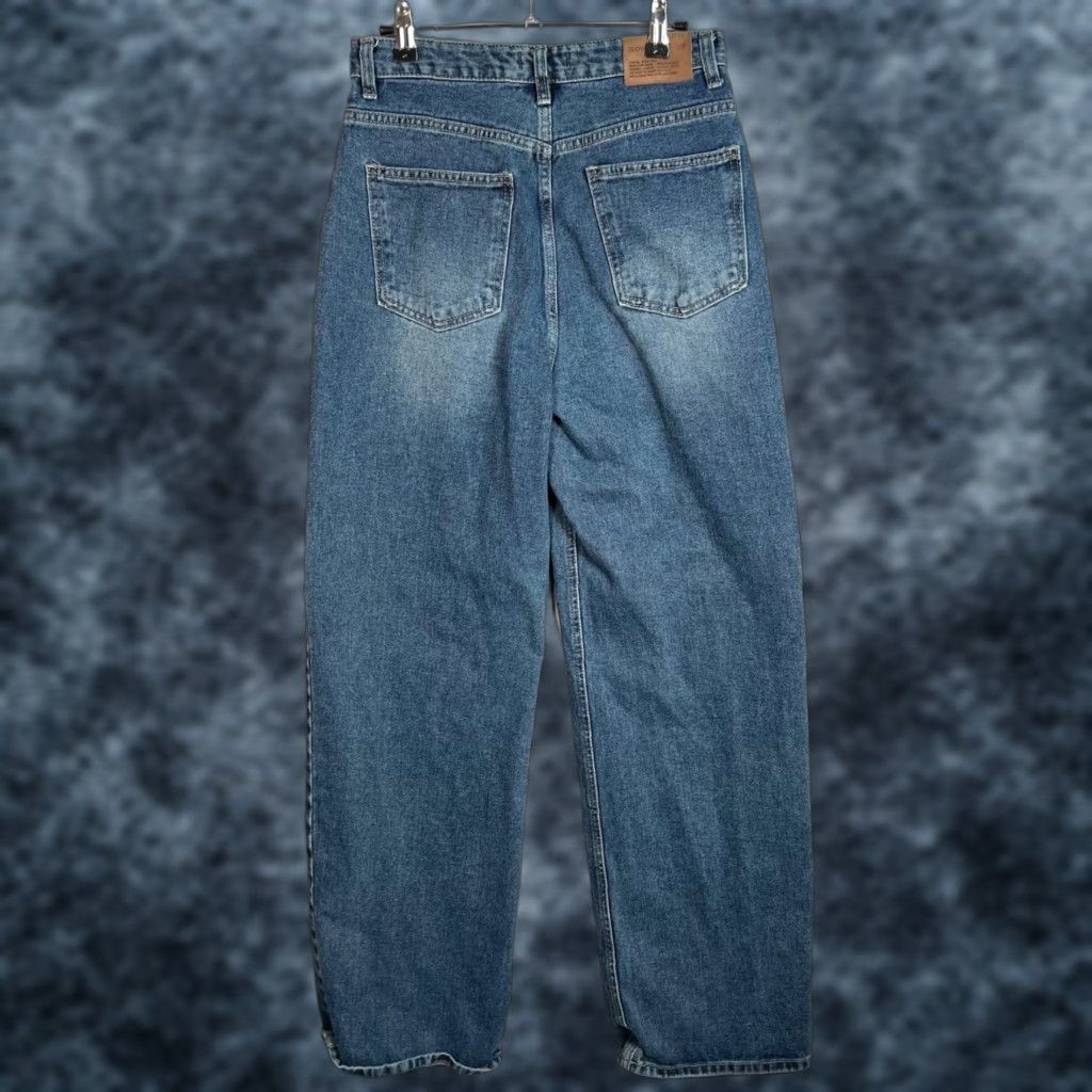 Denime Slowmood Womens Size 2 High-Waisted Denim Jeans Blue Cotton Blend 5-Pocket Straight Rise Slim 30 in Inseam Regular Adult Womens Jeans Size 27" / US 4 / IT 40 - 1 Thumbnail