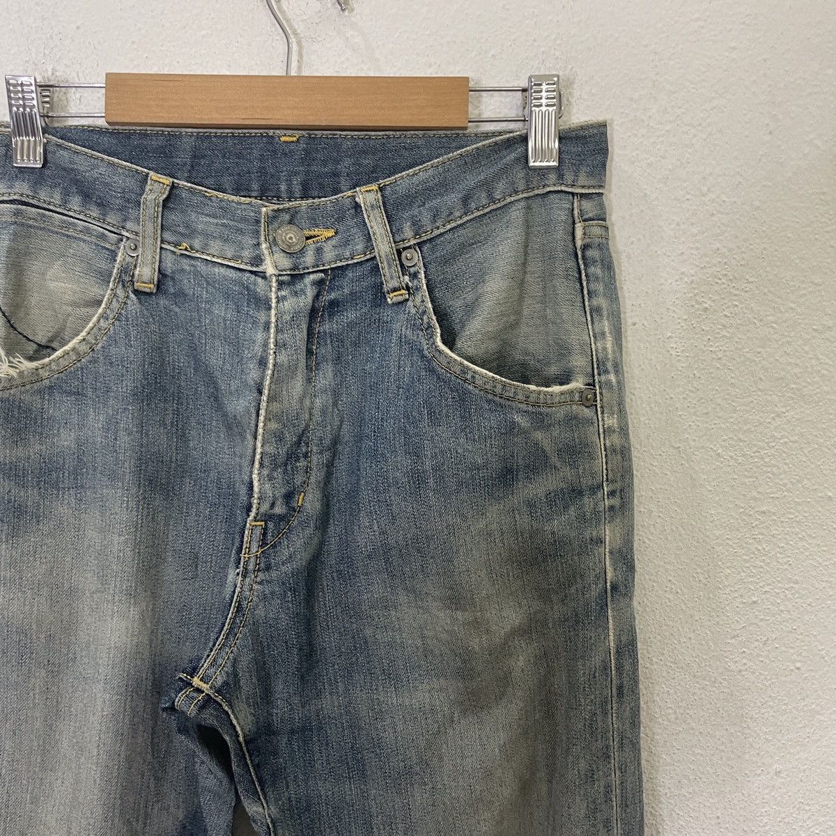 Japanese Brand Vintage Supplex X Uniqlo Distressed Denim Size US 28 / EU 44 - 2 Thumbnail