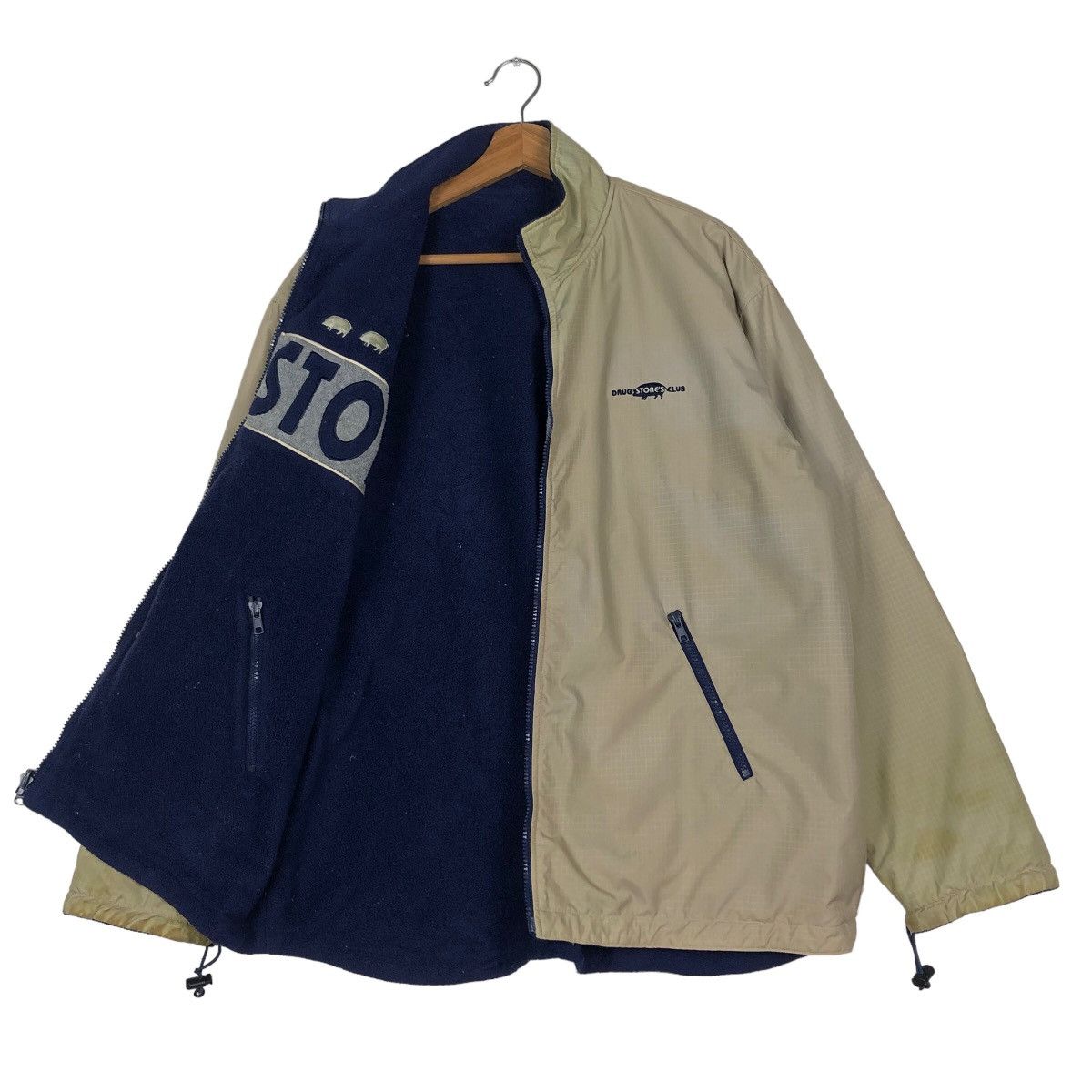 Hysteric Glamour 🔥Vintage Bomber Jacket Reversible Drug Store Japan Made Size US L / EU 52-54 / 3 - 11 Thumbnail