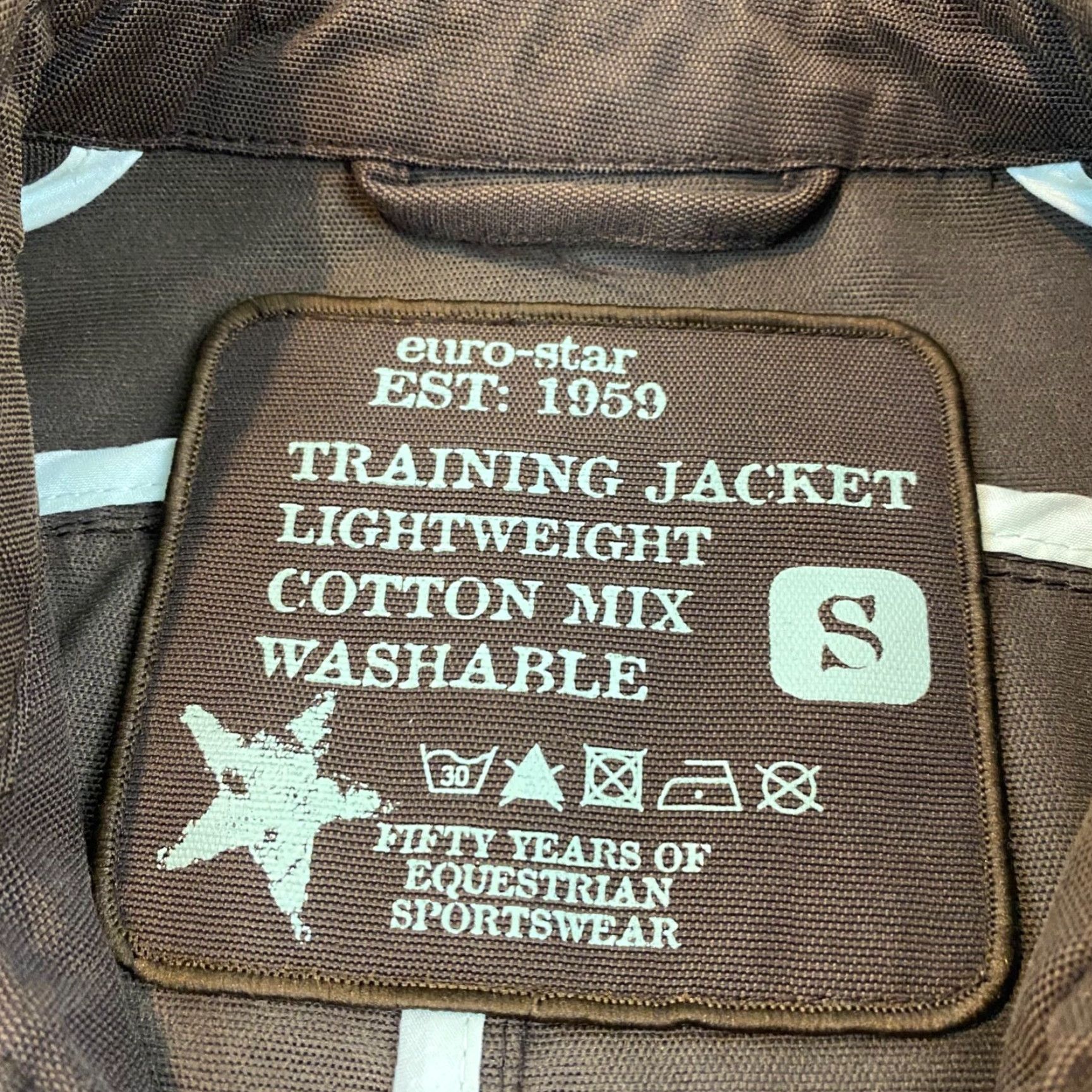 Vintage EURO-STAR Jacket Adult Small Brown EQUESTRIAN RIDING Coat Training Lightweight Womens Size S / US 4 / IT 40 - 2 Thumbnail