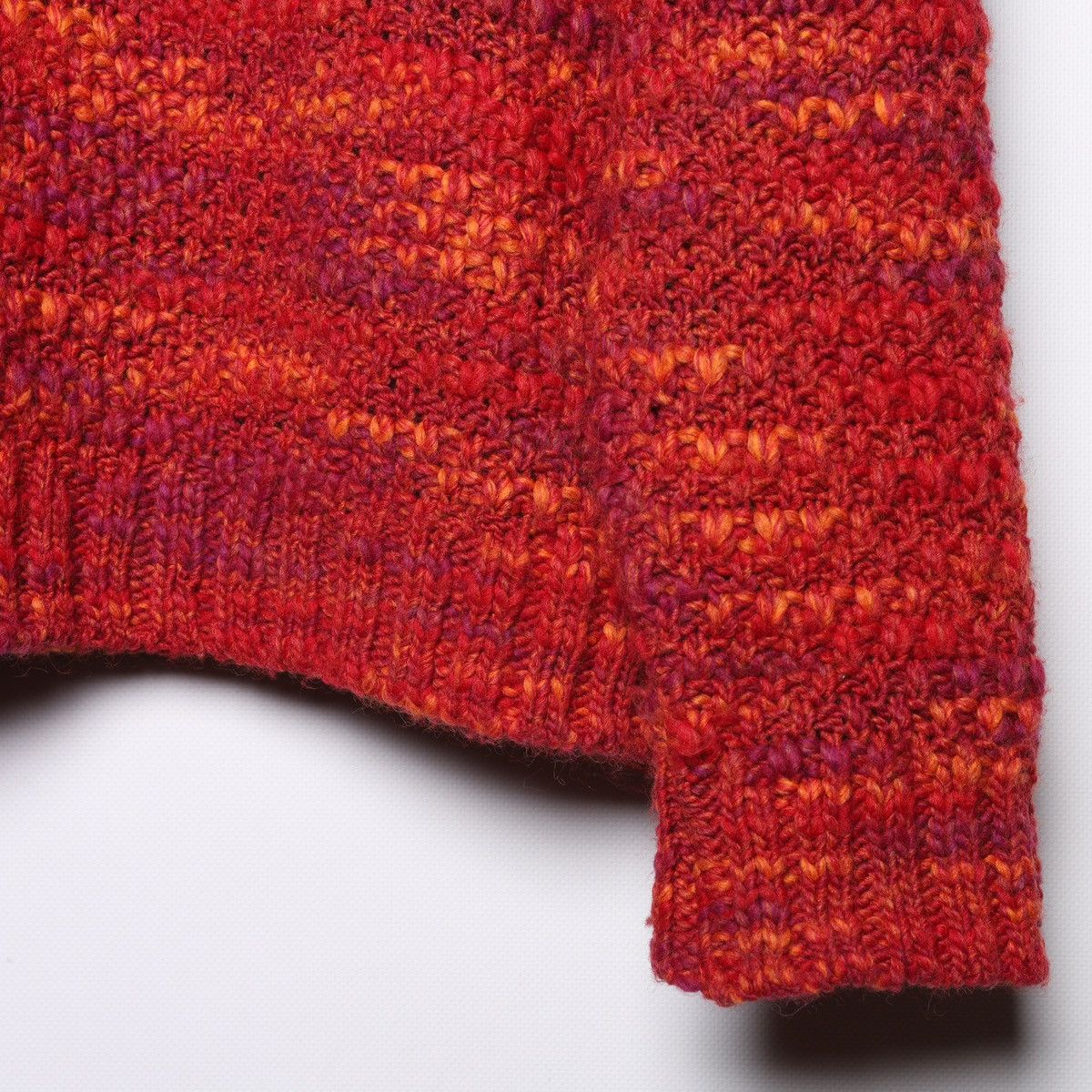 Folk Folk Acrylic Wool Sweater Orange Red Knit Size US L / EU 52-54 / 3 - 11 Thumbnail