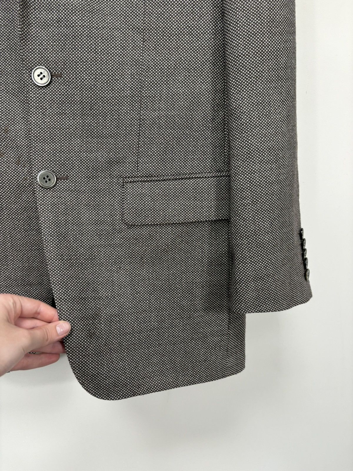 Suitsupply Suitsupply Men’s Micro Check Wool Blazer Jacket Sport Coat Size 38R - 8 Thumbnail