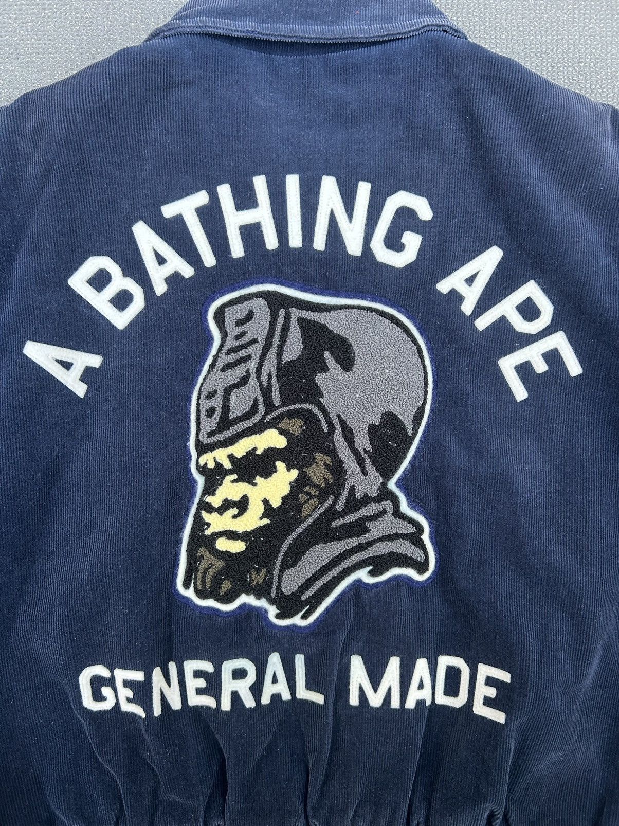 Bape Navy 90s Bape General Made College Varsity corduroy Size US M / EU 48-50 / 2 - 3 Thumbnail