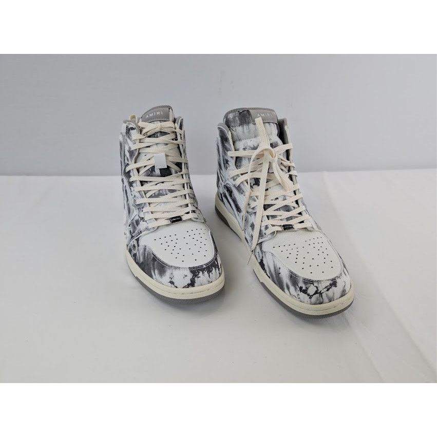 Amiri o1rshd1 Tie Dye Skel Hi Top Sneakers in Grey Size US 13 / EU 46 - 7 Thumbnail