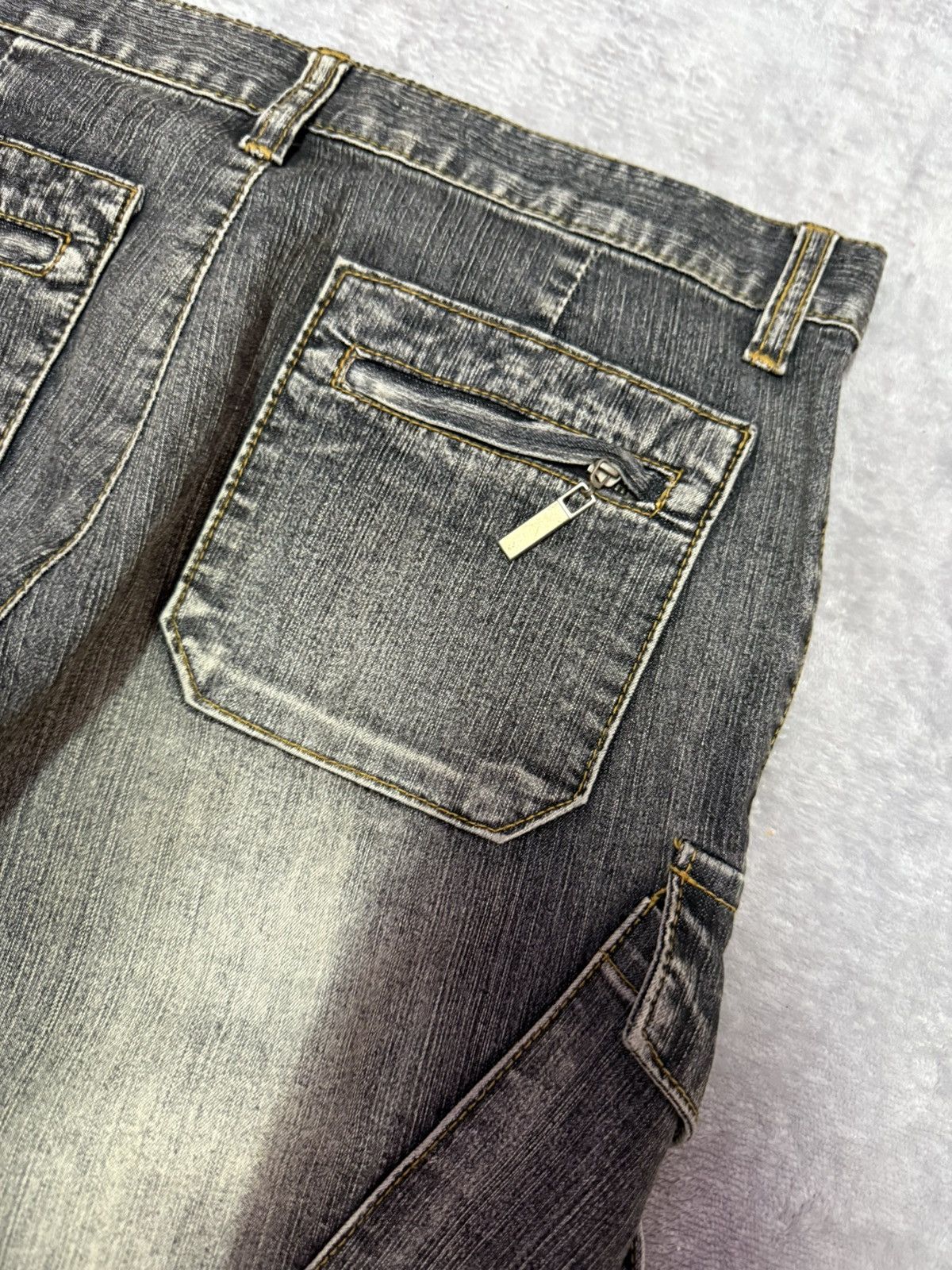 Hysteric Glamour × Japanese Brand Blue Jam Japan Bondage Claw Mark Jeans Short Size 27" / US 4 / IT 40 - 15 Thumbnail