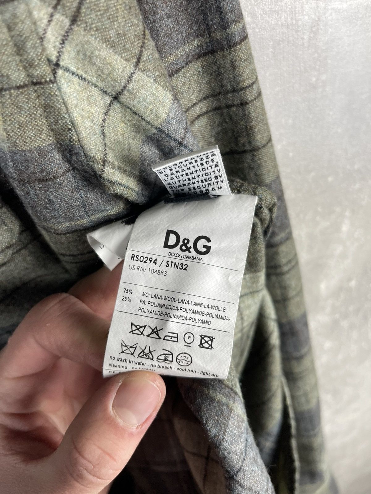 Dolce & Gabbana Dolce&Gabbana Archives Multipocket Wool Flannel Shirt Size US L / EU 52-54 / 3 - 12 Thumbnail