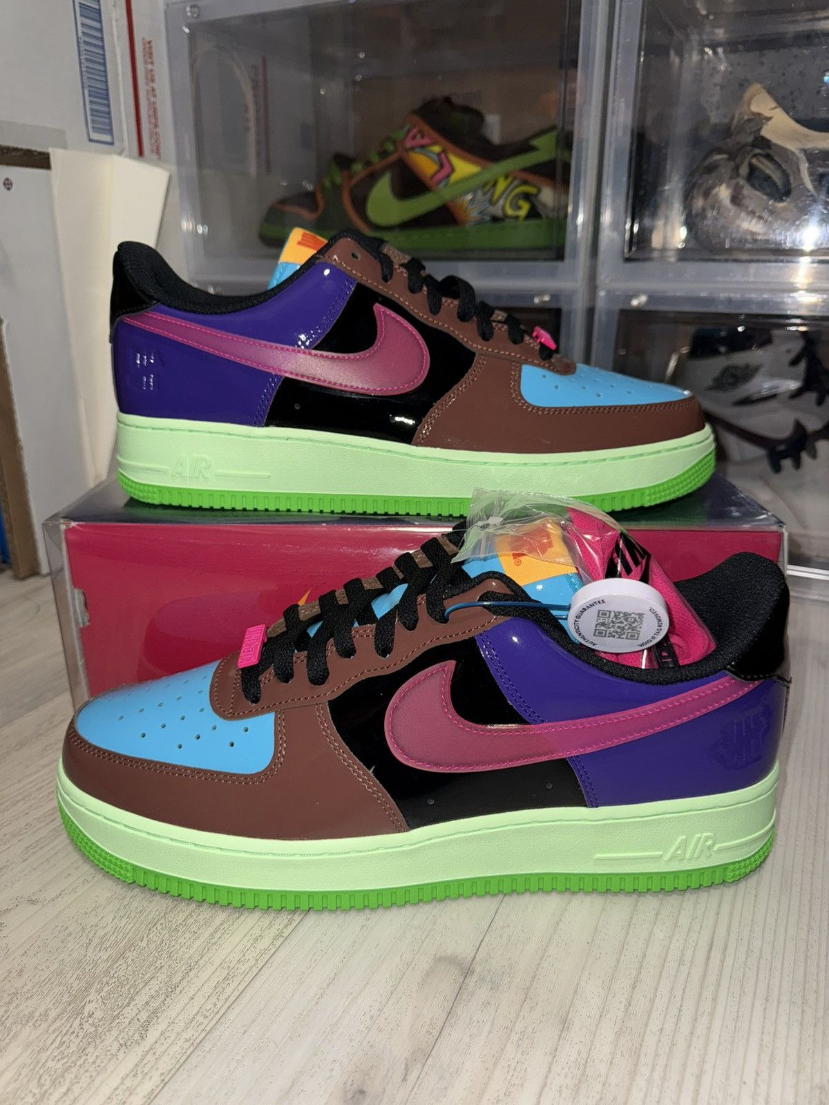 Nike × Undefeated Nike Air Force 1 Low Undefeated Pink Prime Size US 11 / EU 44 - 2 Thumbnail
