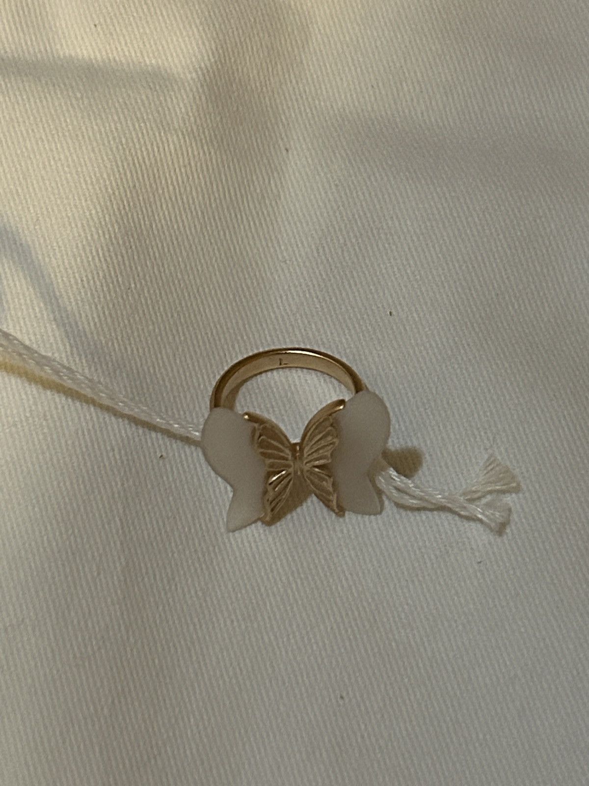 Dior Dior Herbarium Ring Pink-Finish Metal White Frosted Resin Size ONE SIZE - 6 Thumbnail