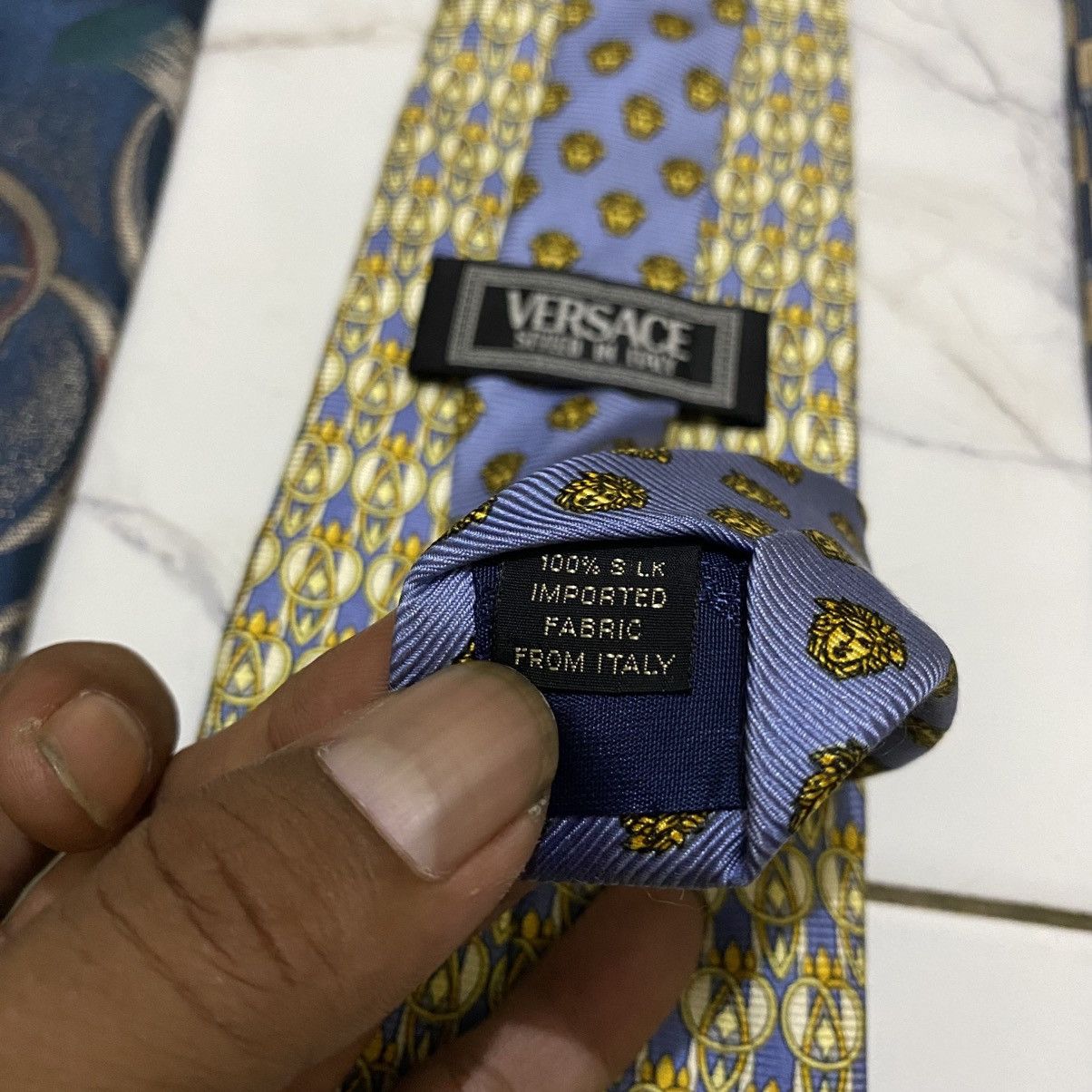 Versace Versace “Medusa” Neck Tie Size ONE SIZE - 6 Thumbnail