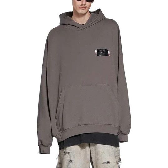 Balenciaga o1mt1gz0125 Gaffer Hoodie Oversized in Brown Size US S / EU 44-46 / 1 - 4 Thumbnail