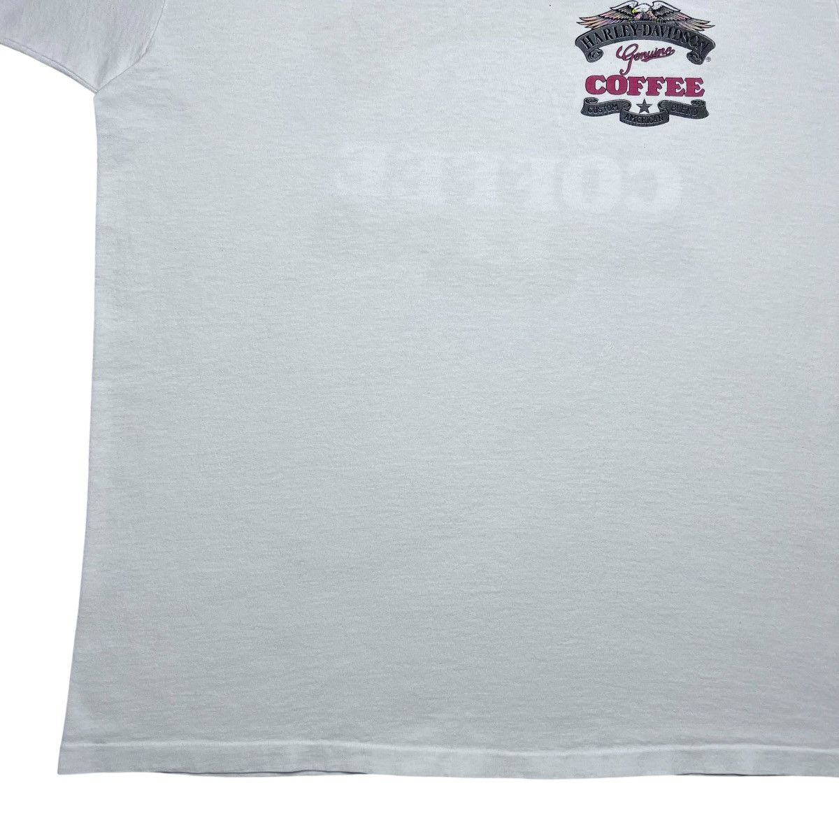 Harley Davidson 93 Harley Davidson Genuine Coffee Custom American Blend Tee Size US XL / EU 56 / 4 - 13 Thumbnail