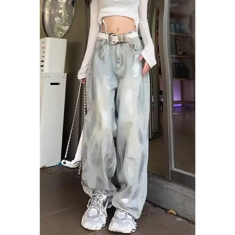 Japanese Brand Loose wide leg retro straight leg jeans Size US 30 / EU 46 - 3 Thumbnail