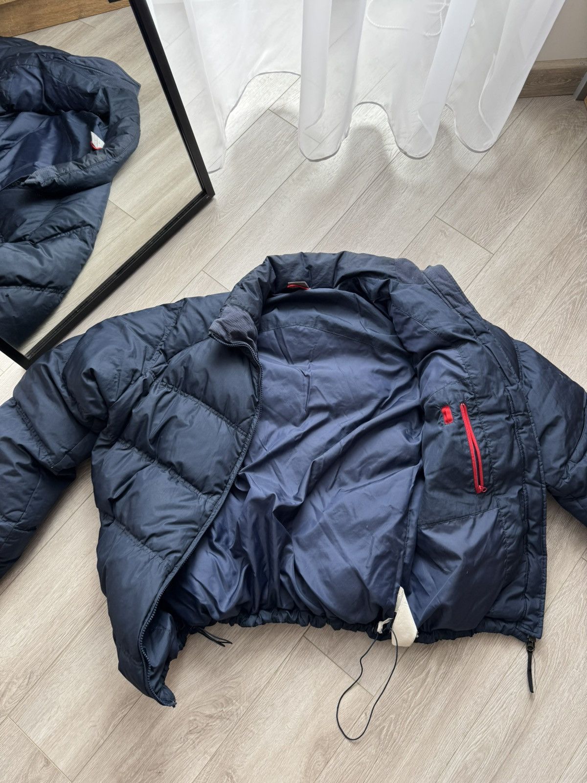 Nike Vintage Nike Puffer Jacket 00s Mini Swoosh Y2K Rap Size US L / EU 52-54 / 3 - 13 Thumbnail