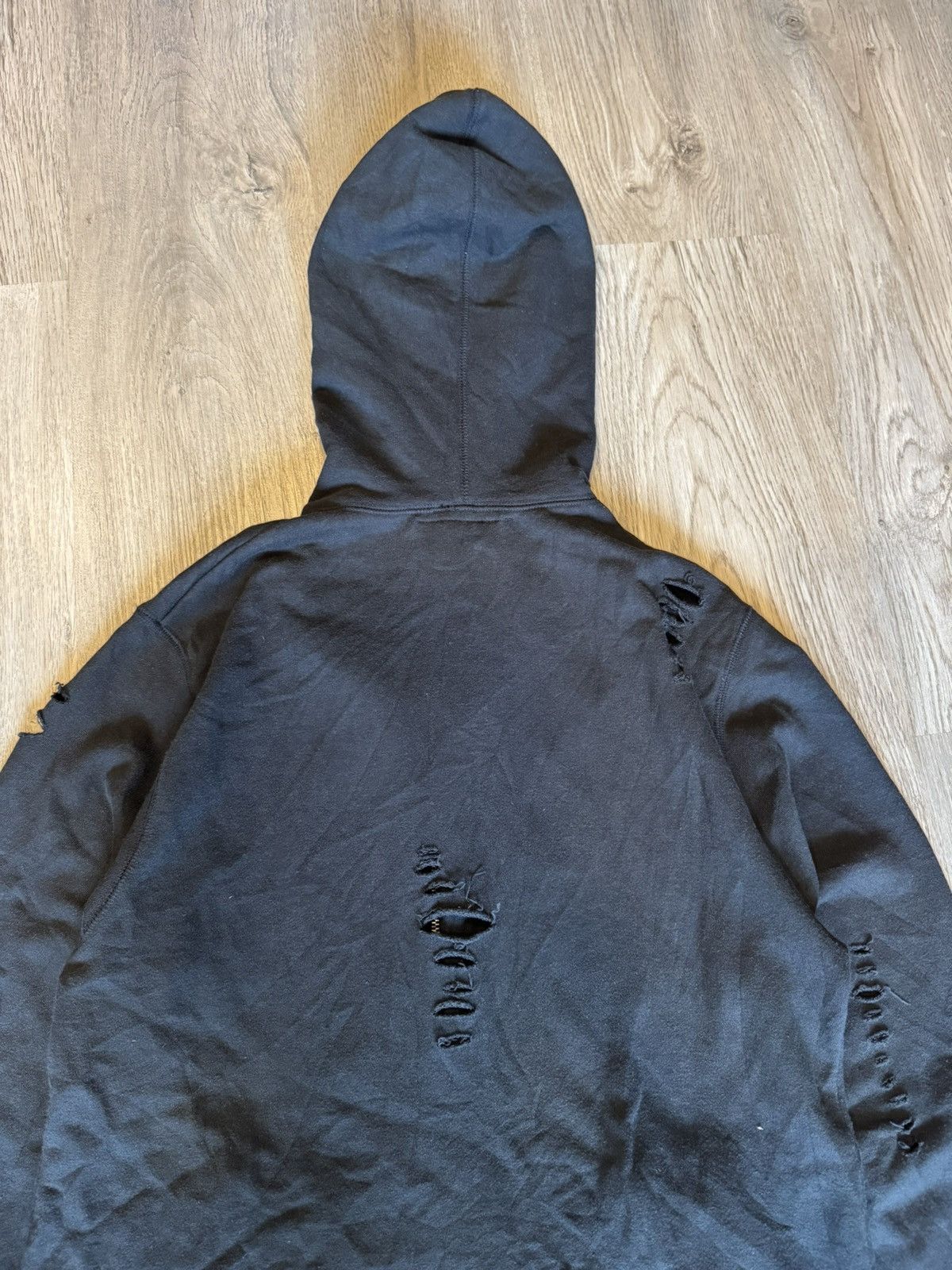 Japanese Brand DISTRESSED ZIP-UP HOODIE FROM GENERAL IDEA BY BUM SUK Size US L / EU 52-54 / 3 - 6 Thumbnail