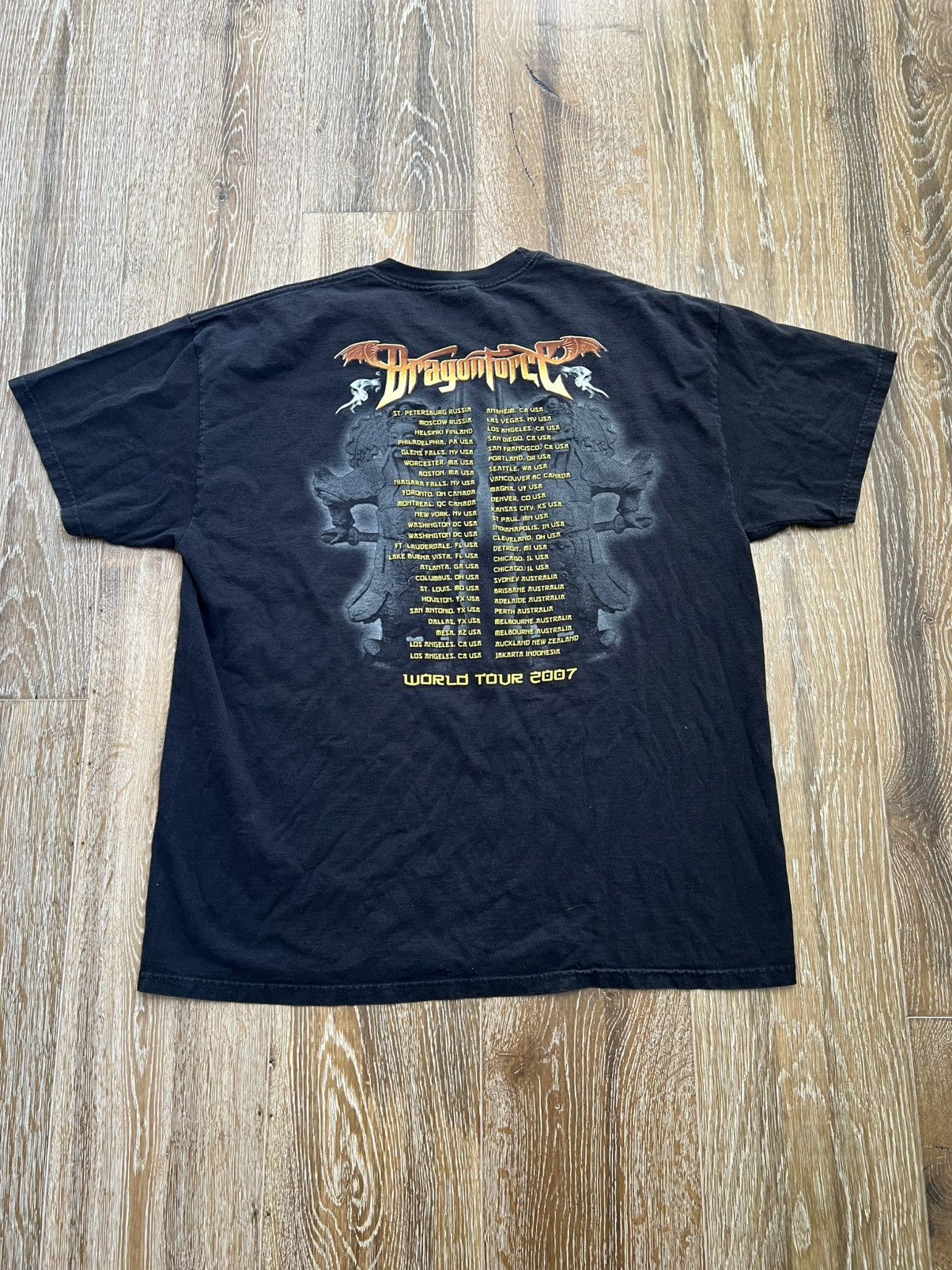 Vintage Vintage 2007 Dragonforce band tour tee Size US XL / EU 56 / 4 - 2 Thumbnail