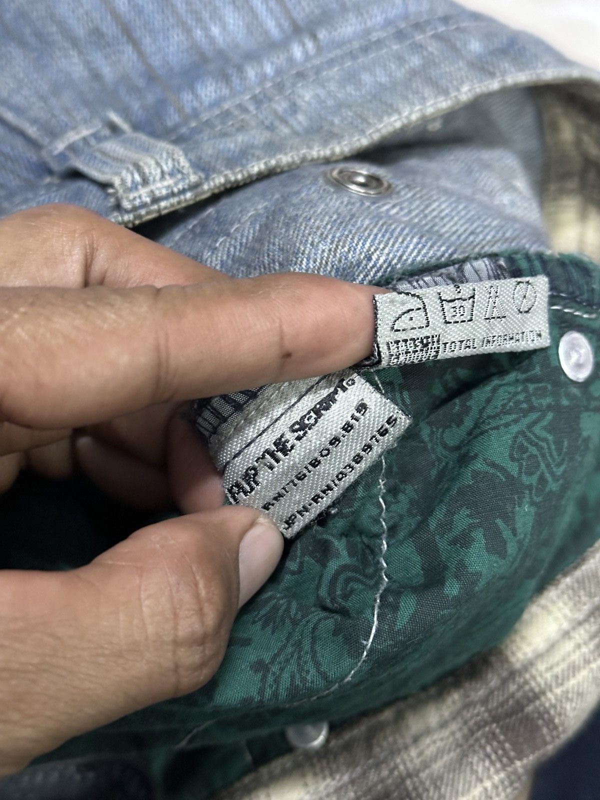 Kapital Blue Stripe Indigo Multipocket Baggy Denim Flip The scrips. Size US 36 / EU 52 - 17 Thumbnail