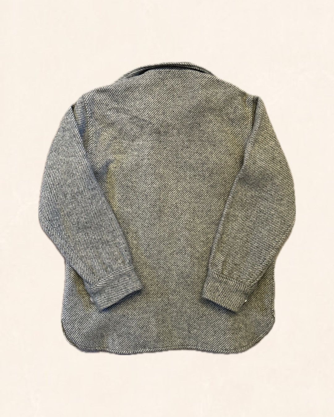 L.L. Bean Vintage 1970s L.L. Bean Virgin Wool Herringbone Shirt Jacket Size US M / EU 48-50 / 2 - 2 Thumbnail