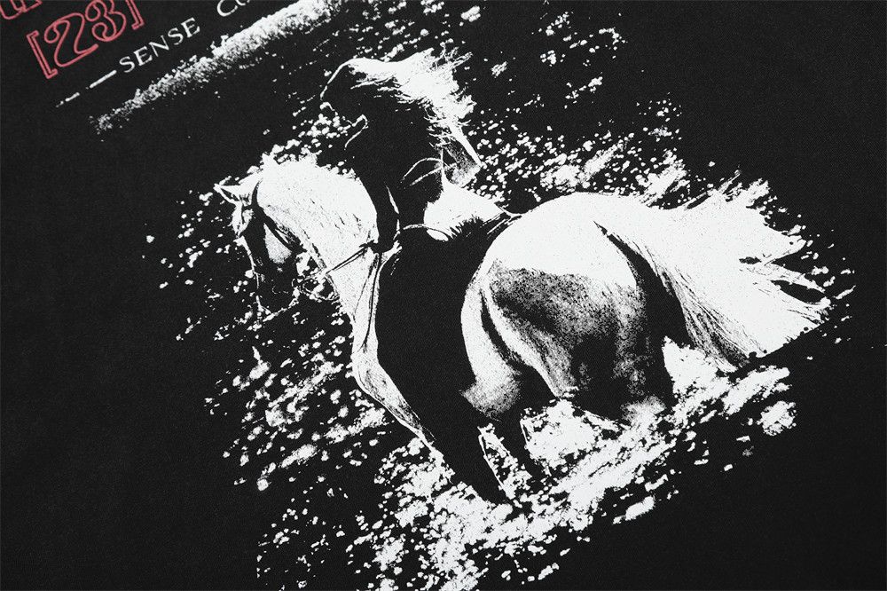 Japanese Brand × Vintage Men's casual street riding back graphic print T-shirt Size US M / EU 48-50 / 2 - 5 Thumbnail
