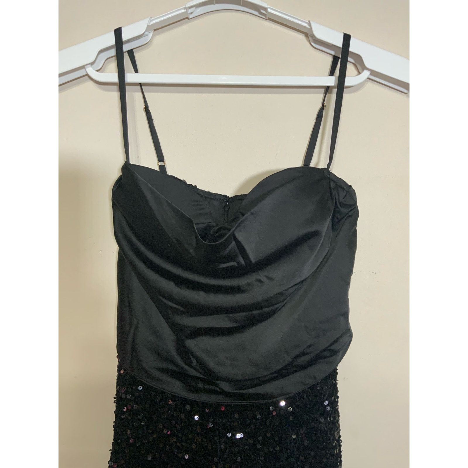 navy blue satin prom dress KissProm Mermaid Sweetheart with Slit, / 4 Sweetheart Corset Tea Length jeweled Size:Child 4 up Back Embellishment