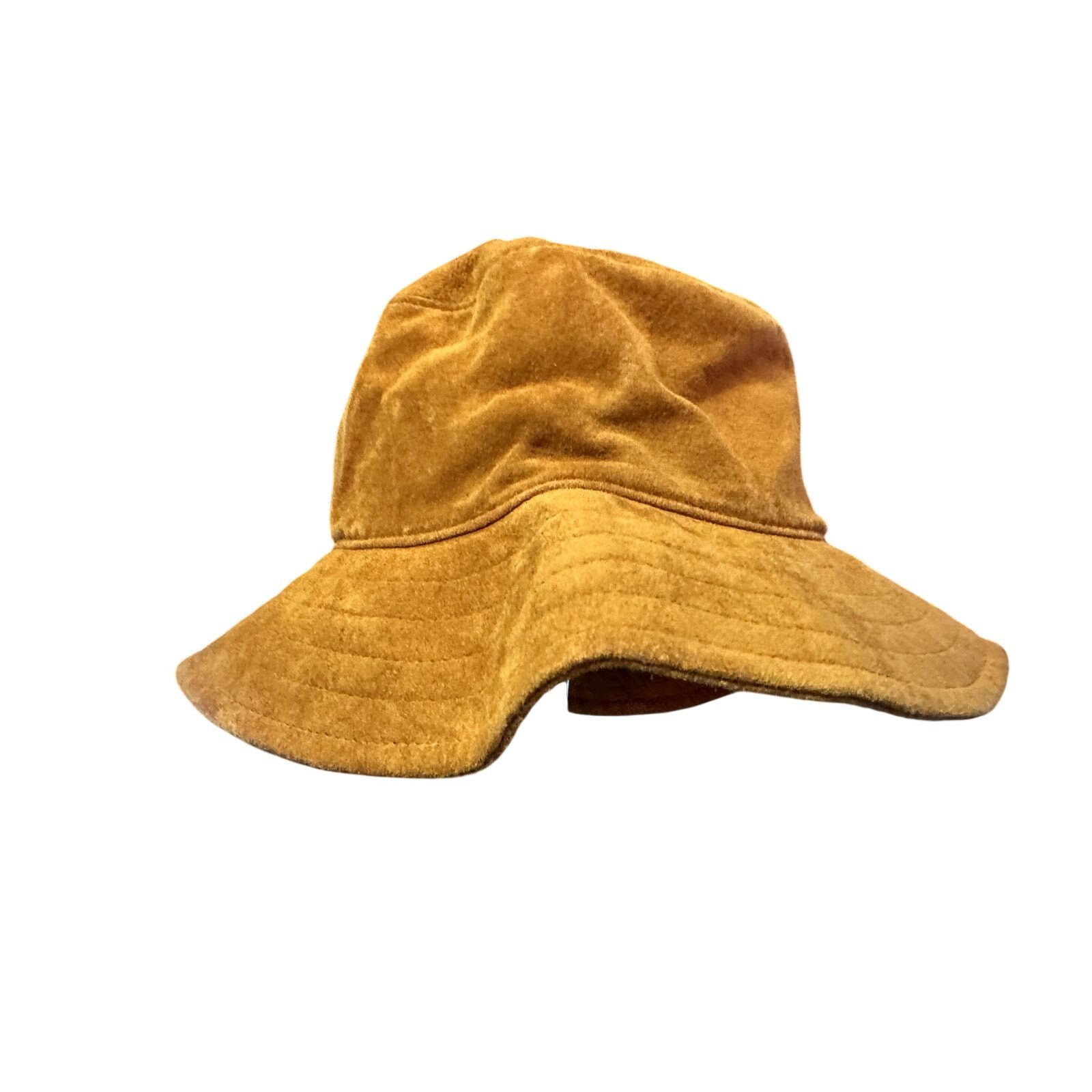 Timberland Vintage 90's Timberland Tan 100% Leather Suede Bucket Hat XL Size ONE SIZE - 2 Thumbnail