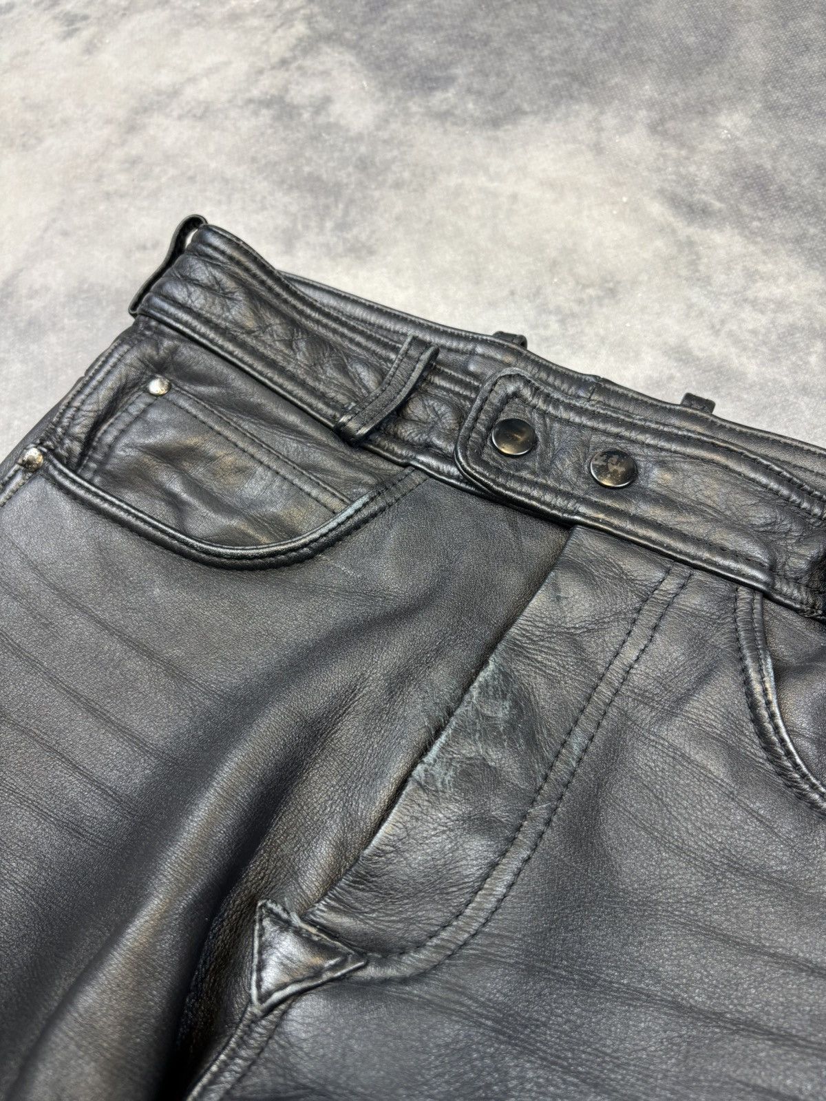 Genuine Leather Vintage Hein Gericke Real Leather Genuine Pants Opium Size US 30 / EU 46 - 3 Thumbnail