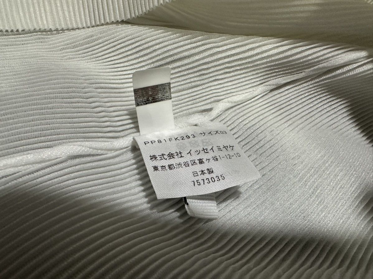 Pleats Please Issey Miyake 🔥Pleats Please Issey Miyake High Neck Top White Size US M / EU 48-50 / 2 - 8 Thumbnail