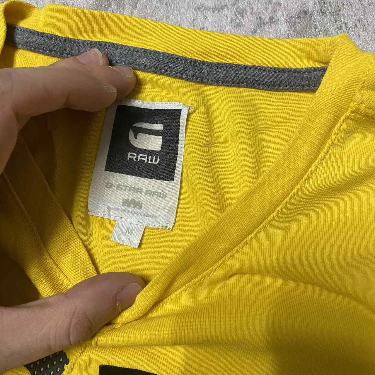G-Star Yellow G-Star tee with black logo #streetwear Size US M / EU 48-50 / 2 - 3 Thumbnail