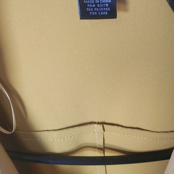 Designer Joan Vass Mustard Yellow Suede Long Sleeve Sz. L Jacket Size L / US 10 / IT 46 - 5 Thumbnail