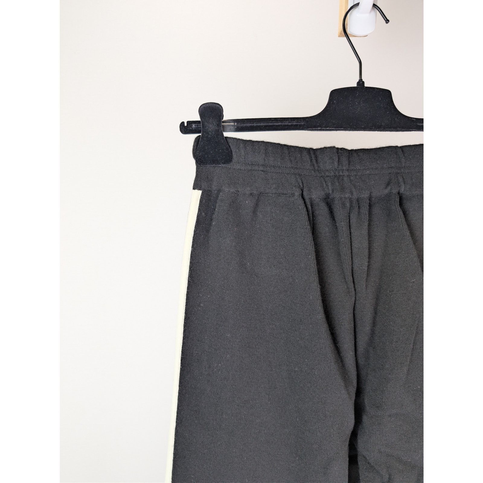 Palm Angels o1rshd1 Classic Logo Knit Track Pants in Black / Off White Size US 32 / EU 48 - 14 Thumbnail