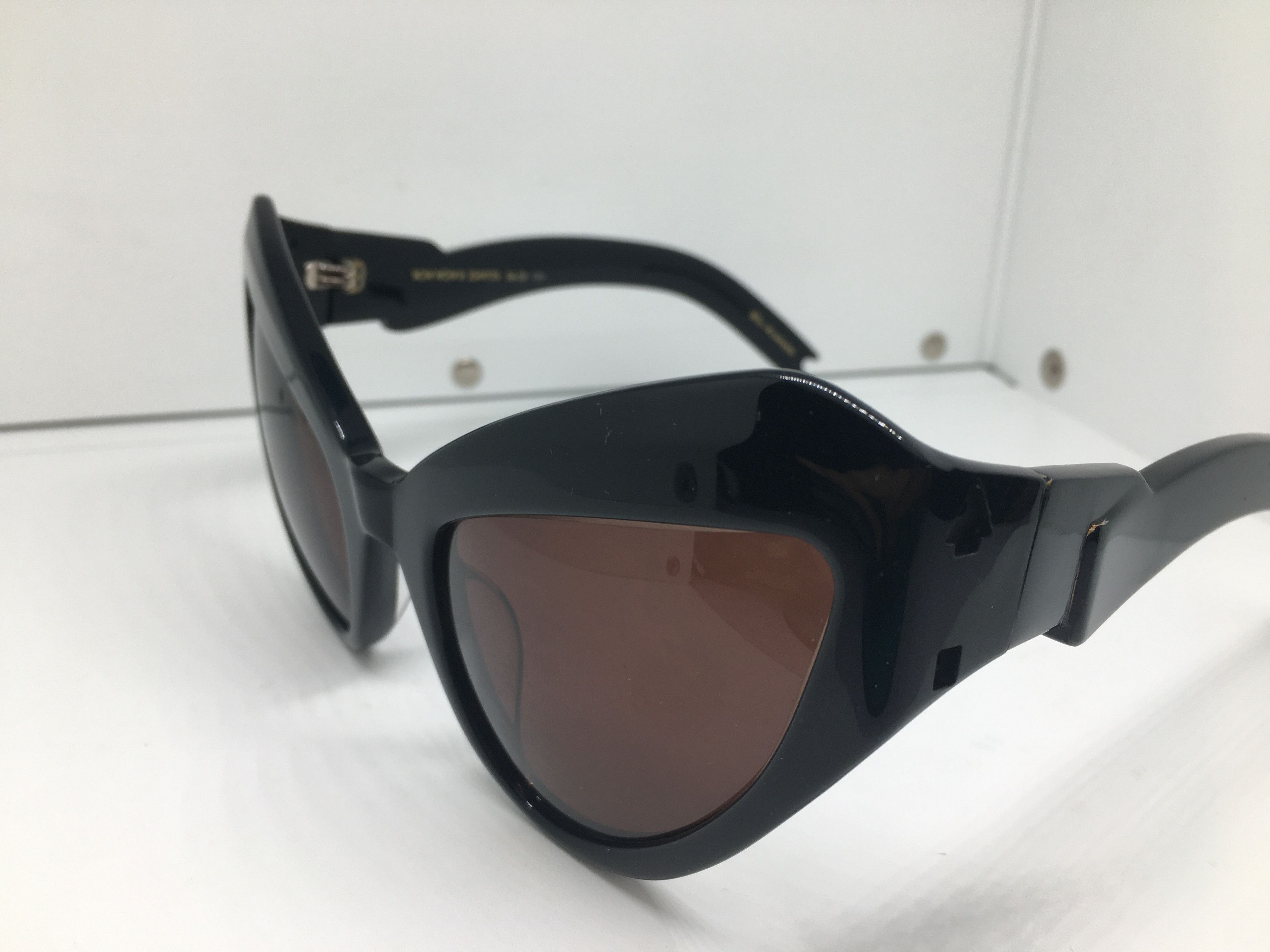 Karen Walker Karen Walker BOW WOW Black Cat Eye Oversize Sunglasses Size ONE SIZE - 3 Thumbnail