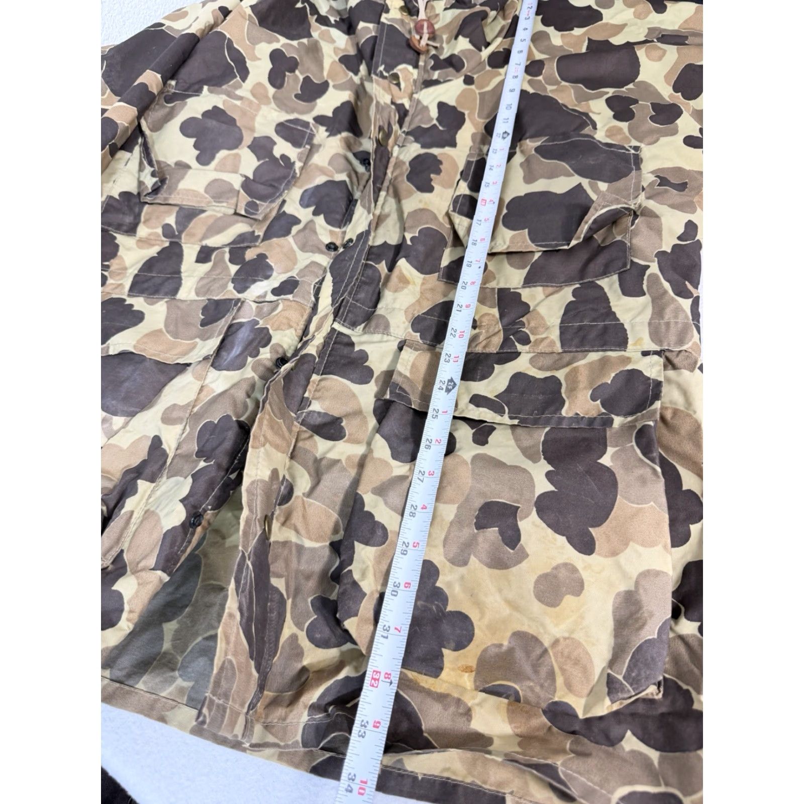 Vintage VINTAGE Columbia Duck Hunting Camo Full Zip Jacket Hood Mens L Columbia OutDry Parka 7 Pockets Water Resistant Size US L / EU 52-54 / 3 - 2 Thumbnail