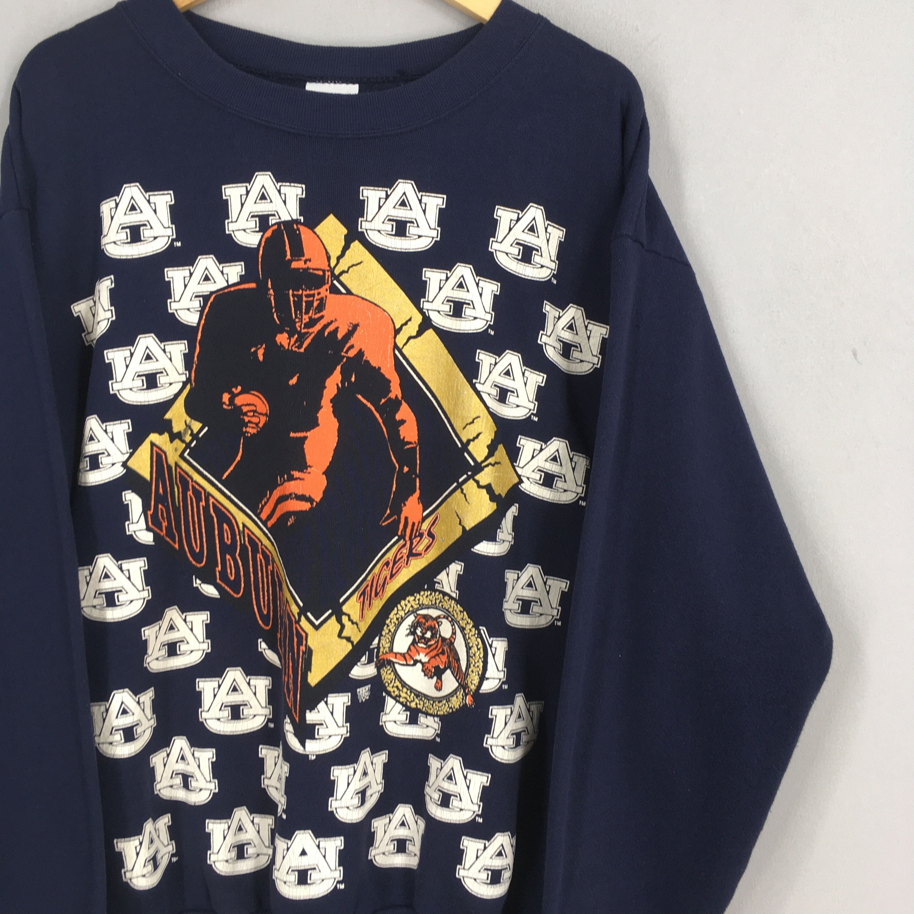 Tultex Vintage 90s Auburn University Football Sweater XLarge Size US XL / EU 56 / 4 - 2 Thumbnail