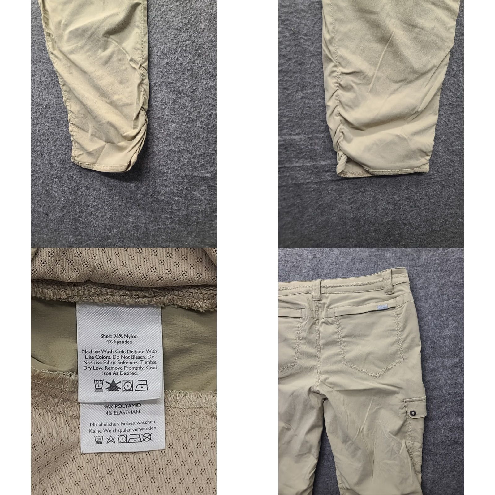 Eddie Bauer Eddie Bauer Travex Capris Womens 8 Capris Beige Nylon Moisture Wicking Pockets Travel Spring Summer Fall Casual Workwear Mens? Ladies? Size ONE SIZE - 8 Thumbnail